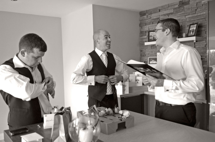 groom gettin ready